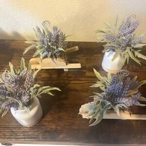 Lavender picture holder home decor